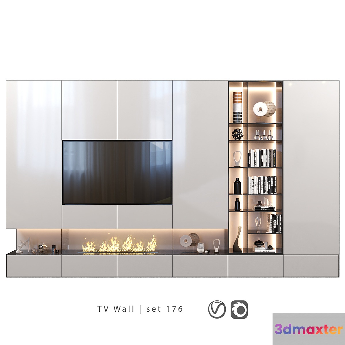 TV Wall | set 176 3D Max