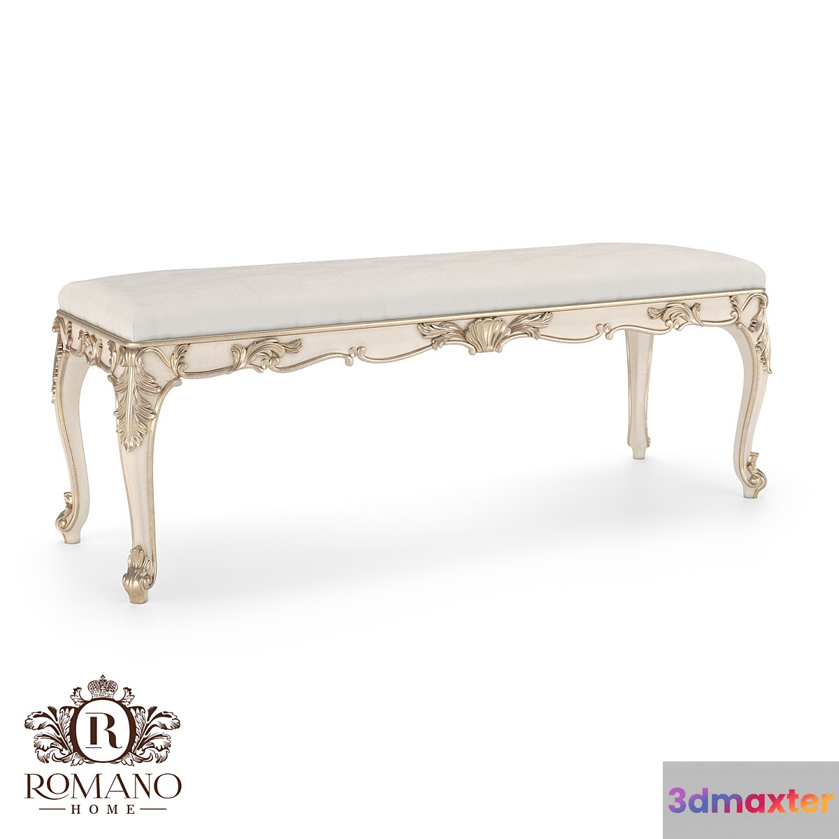 (OM) Bench Josephine Romano Home 3D Max