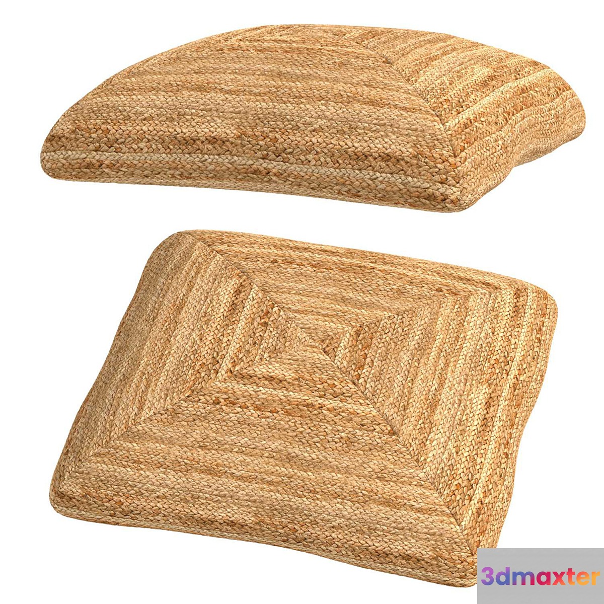 VG Tex Jute Floor Cushoin 3D Max