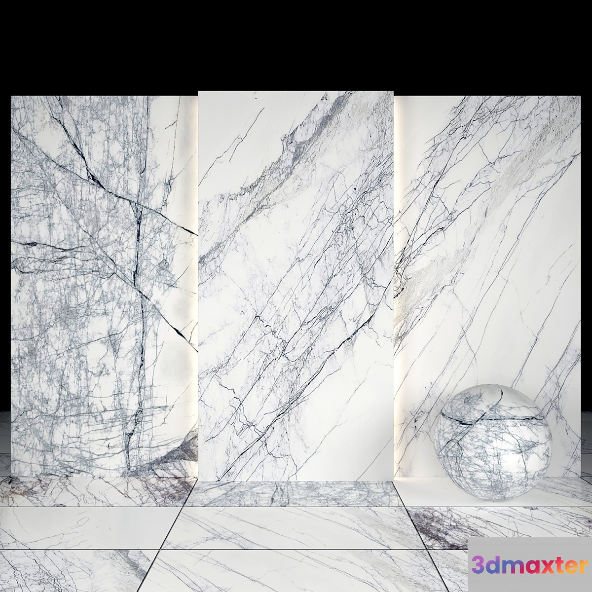 Lilac marble 3D Max