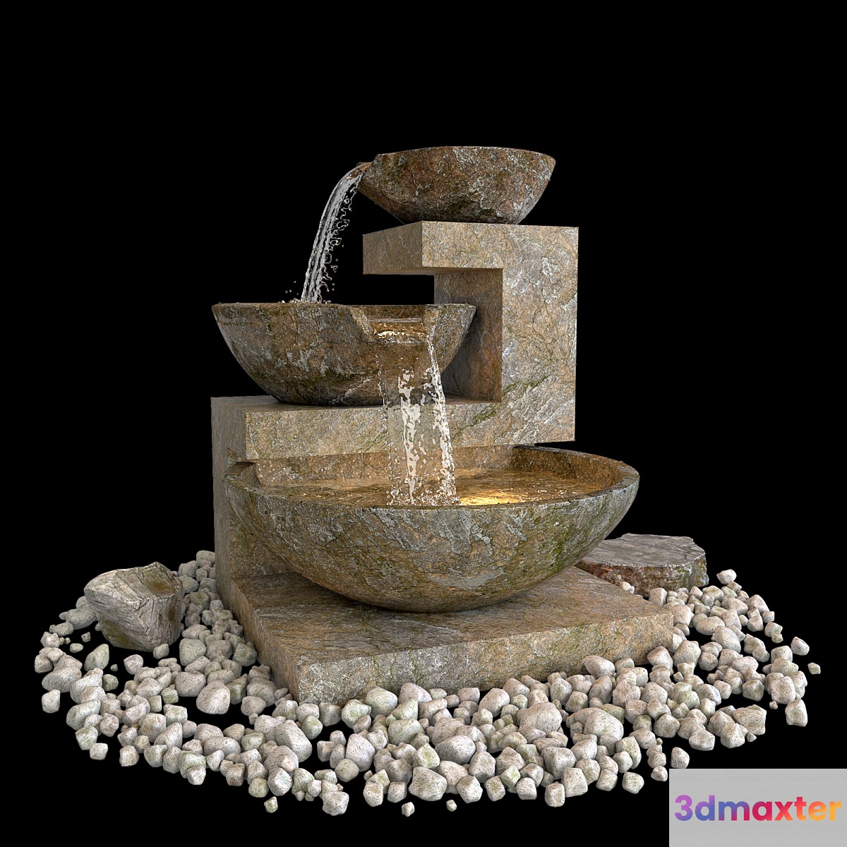 Fountain 01 3D Max