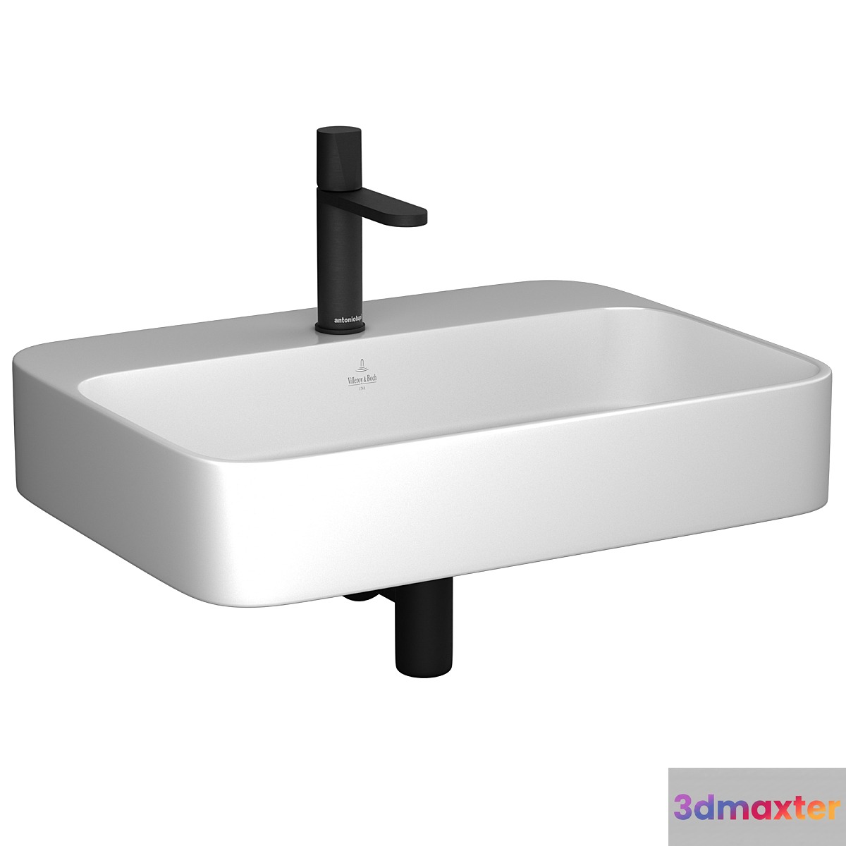 Villeroy & Boch Finion washbasin & Antoniolupi Indigo mixer