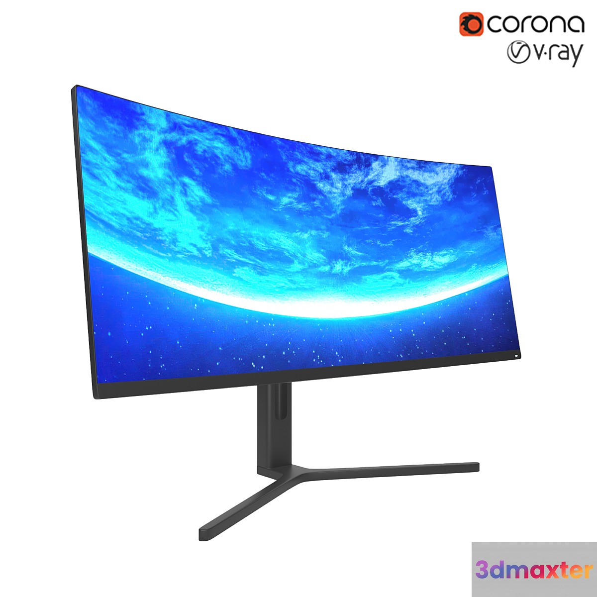 Monitor Xiaomi Mi Surface Display 34 3D Max
