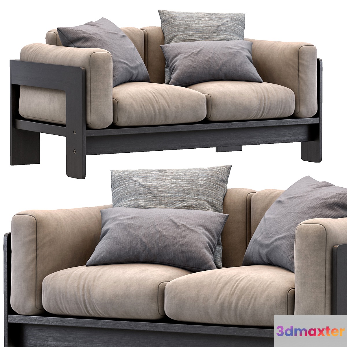 Bastiano petite settee by Knoll 3D Max