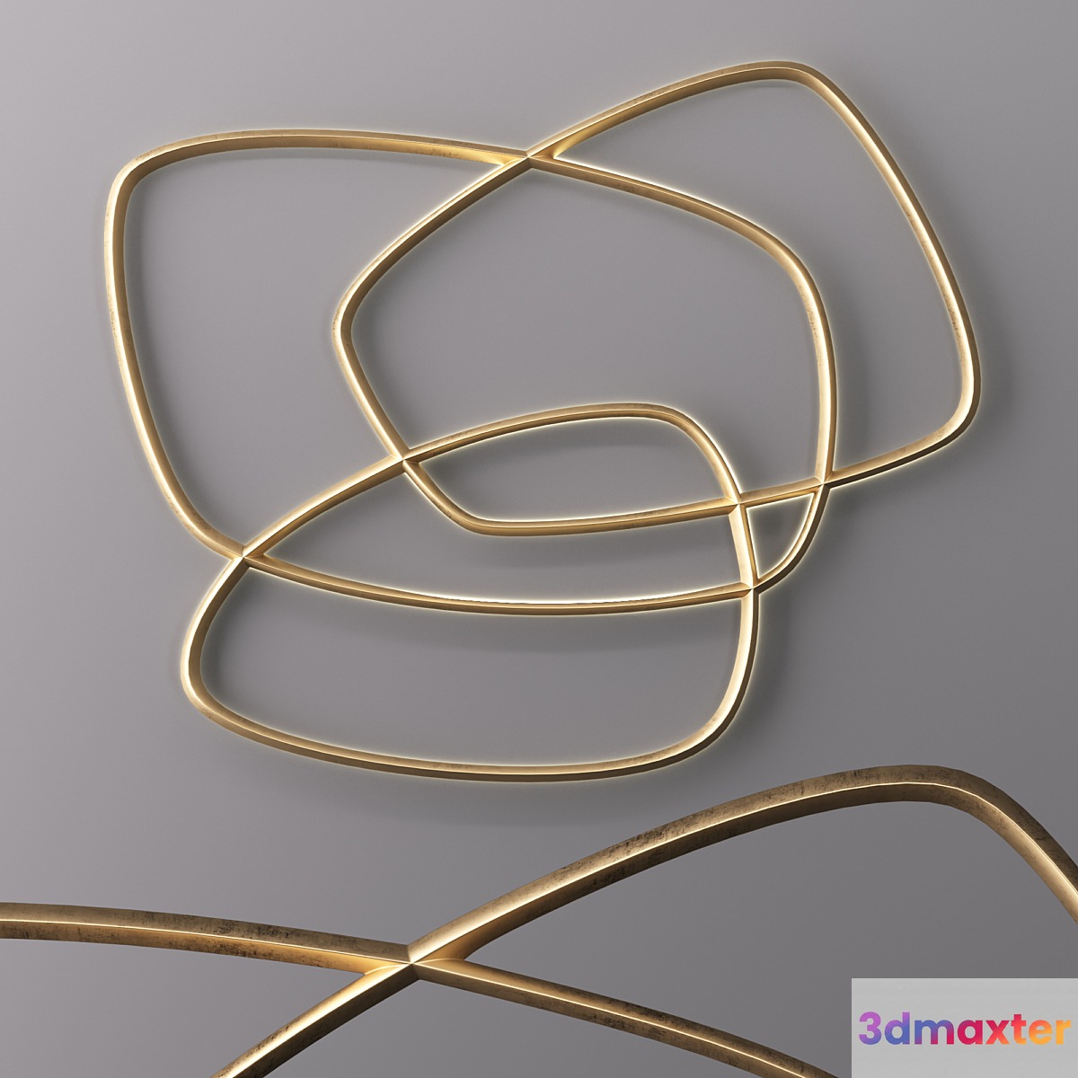 Backlit wall decor 3D Max