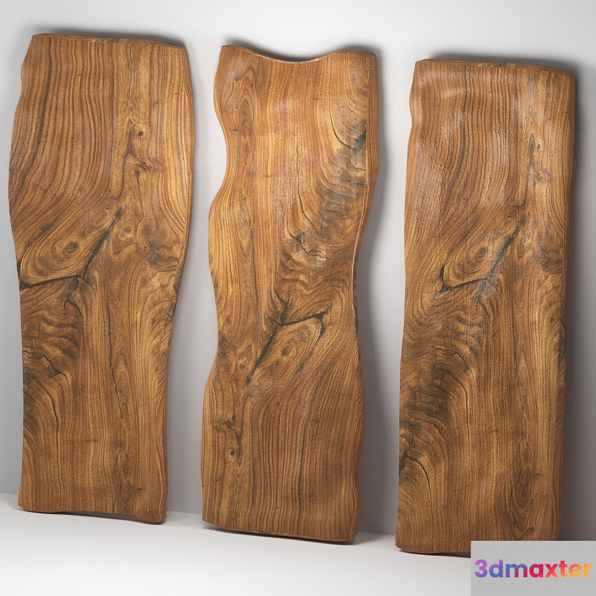 Wooden slabs 3D Max