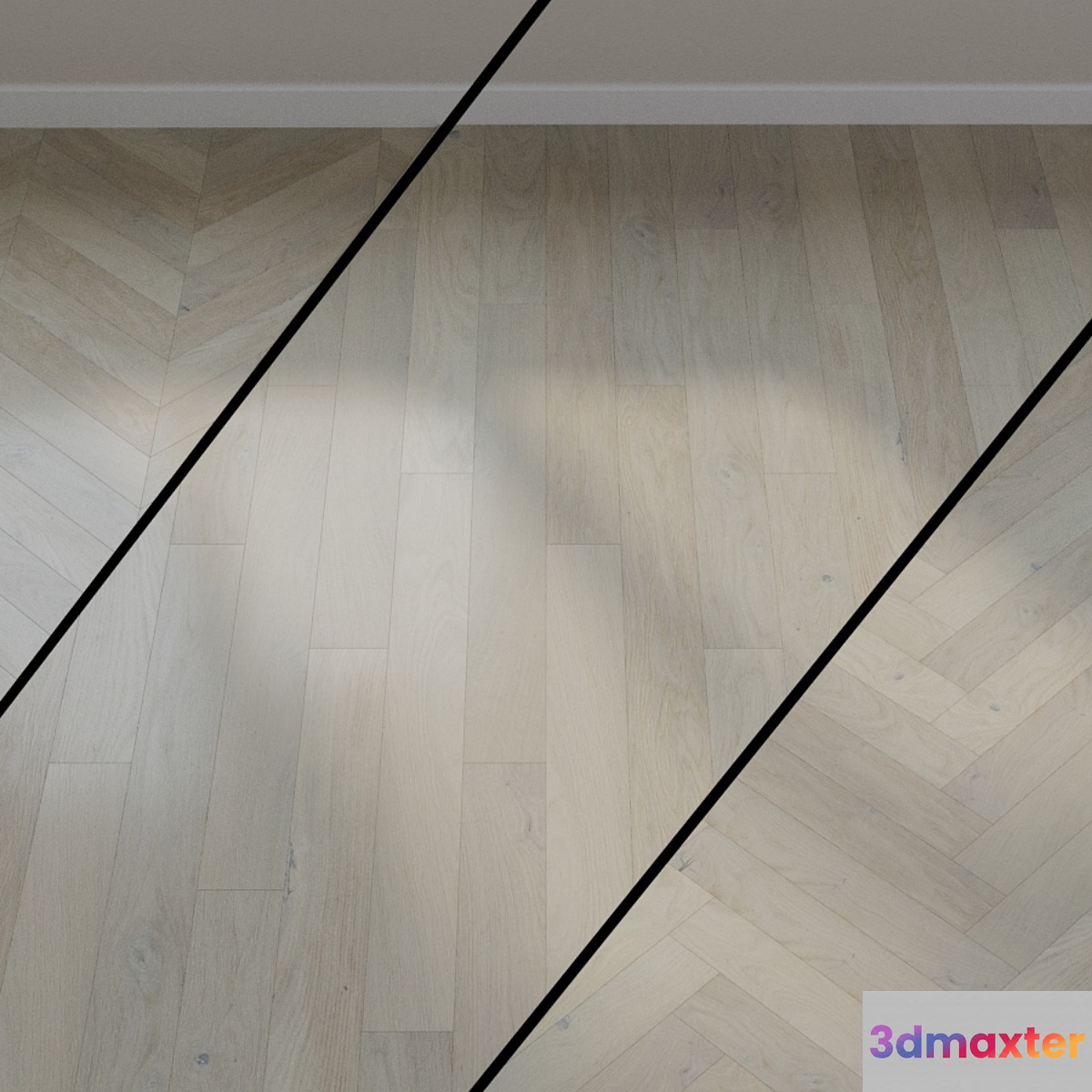 Ter Hurne Earth Parquet Board Sandy Oak Gray M08a 1101012250 3D Max