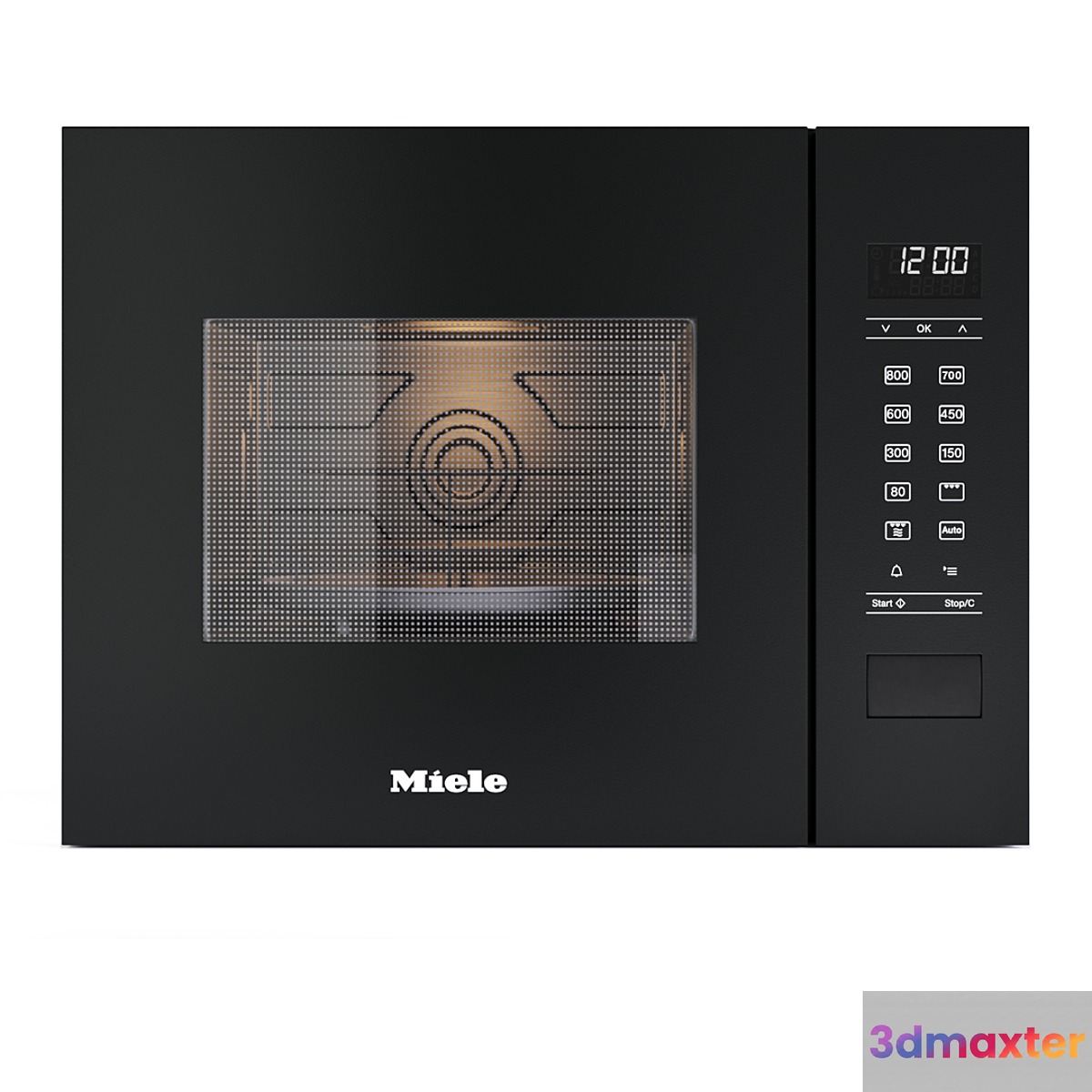 Built-in microwave oven - M 2224 SC - by Miele 3D Max