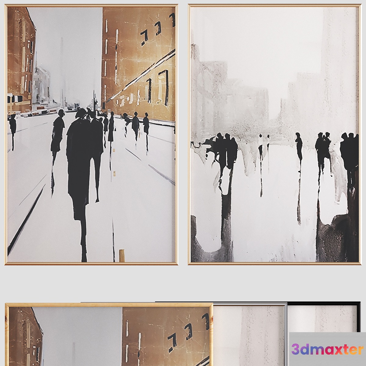 Canvas painting with frame 044 - No.2
