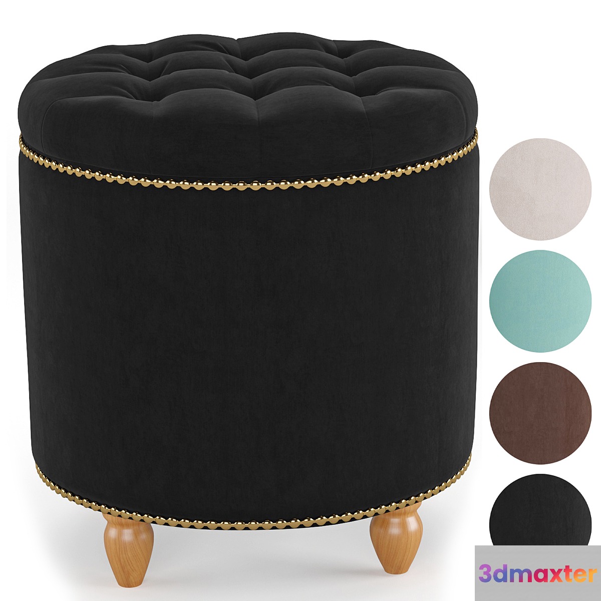 Pouf Leset Classic 3D Max