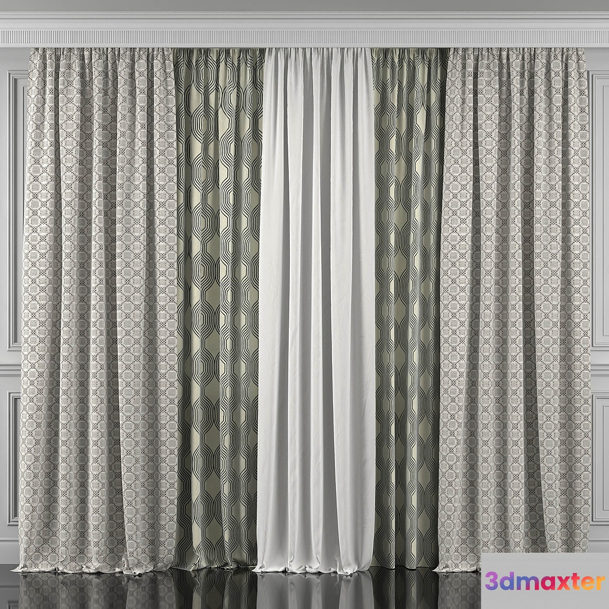 Curtains 351 3D Max
