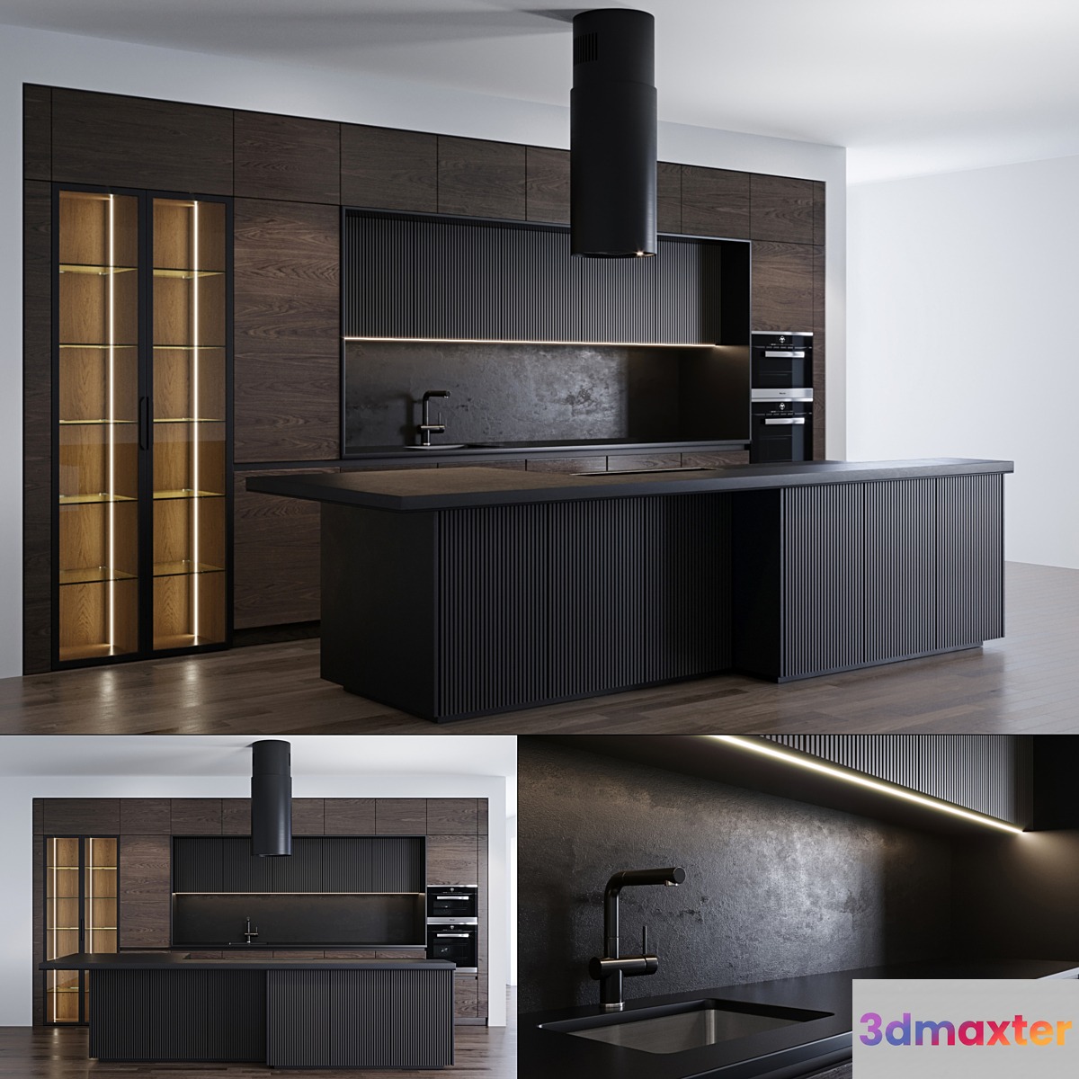 Modern kitchen 7 3D Max