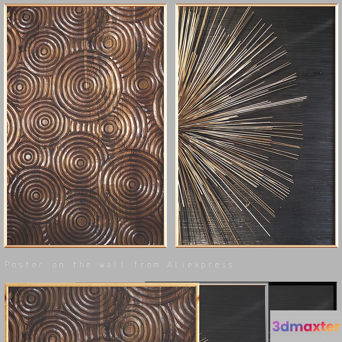Aliexpress | painting on canvas with frame 049 3D Max