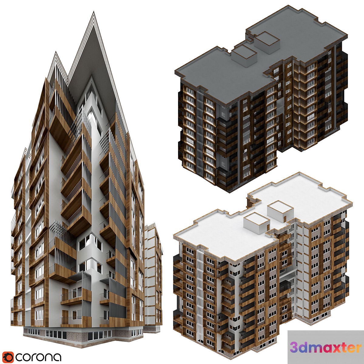 Residential Building 3D Max