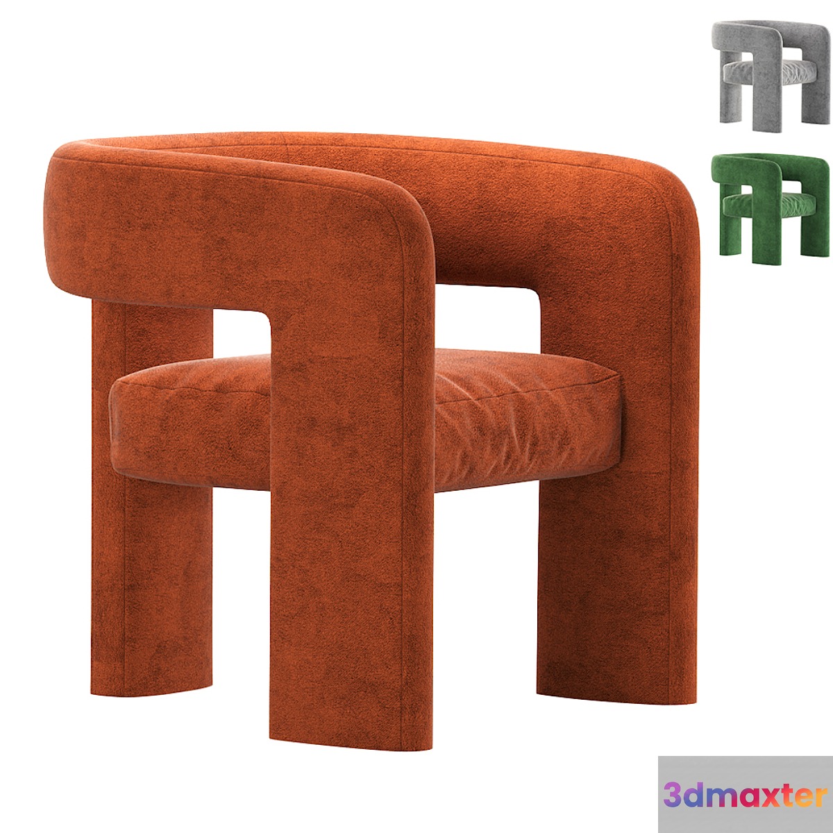 Sculpt Chair by Crate & Barrel 3D Max