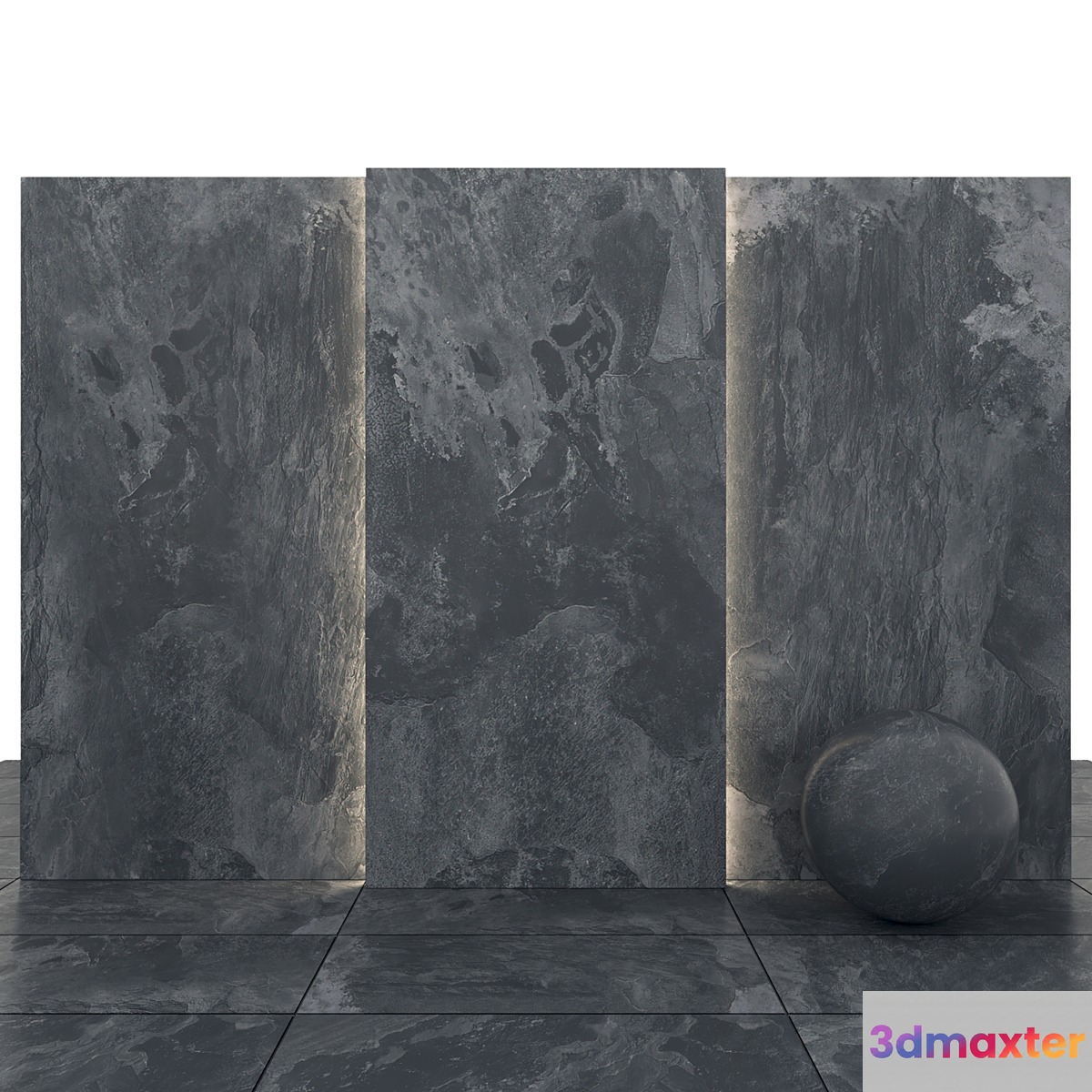 Ardosia dark stone 3D Max