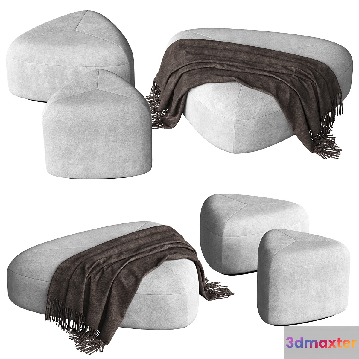 Set of poufs 