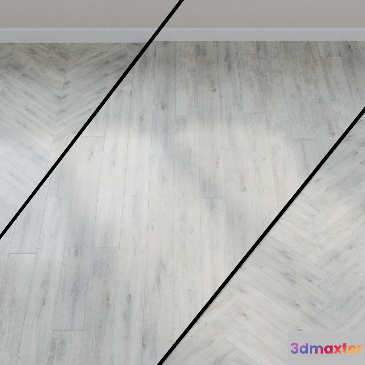 Vinyl Laminate Pureline Wineo 1000 wood Arctic Oak PLC008R 3D Max