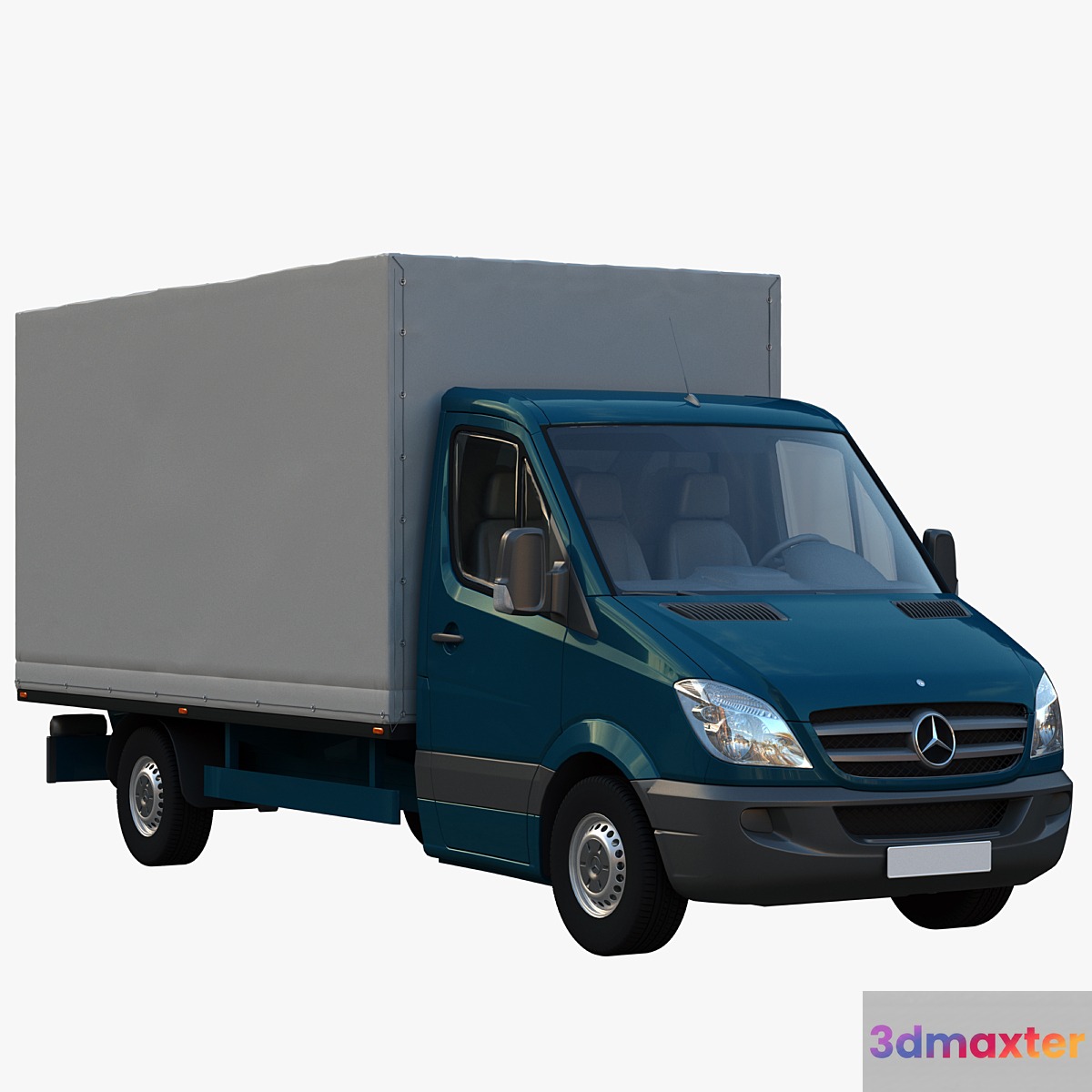 Sprinter Curtainsider truck 3D Max
