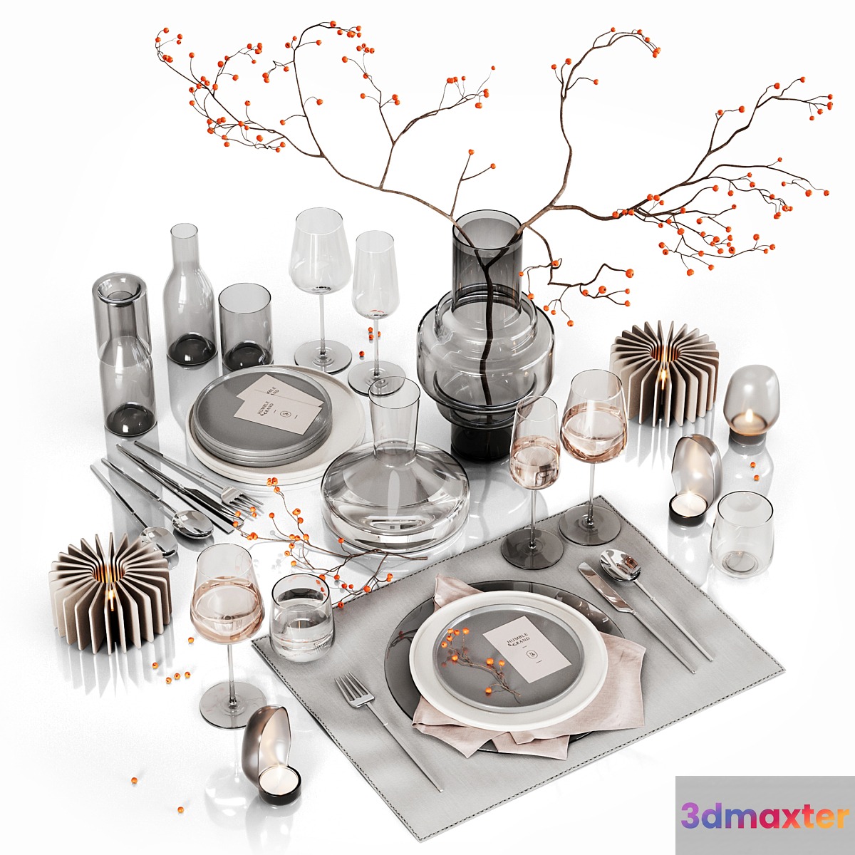 Table setting with rowan 2