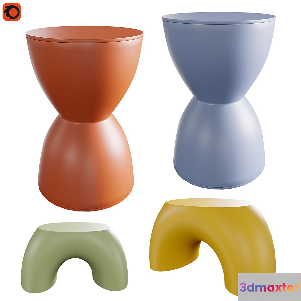 Plastic stool and children's stool