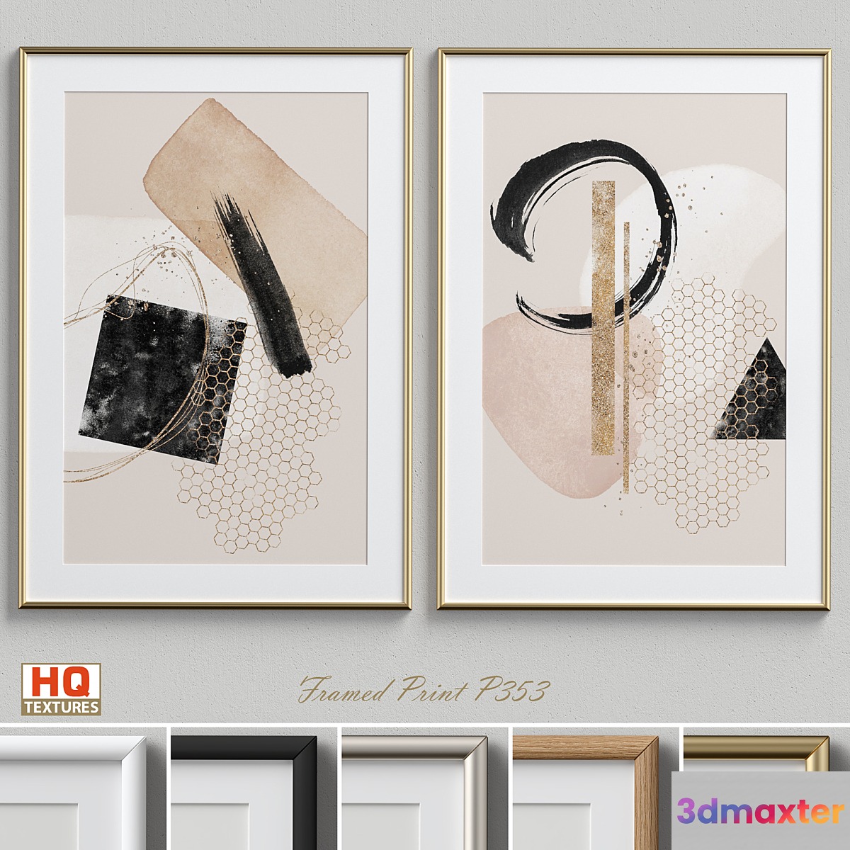 Framed Print P-353 3D Max