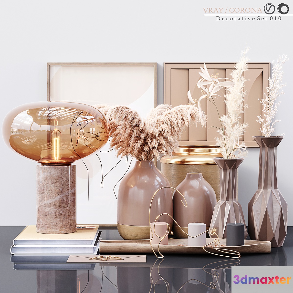 Decorative Set 010 3D Max