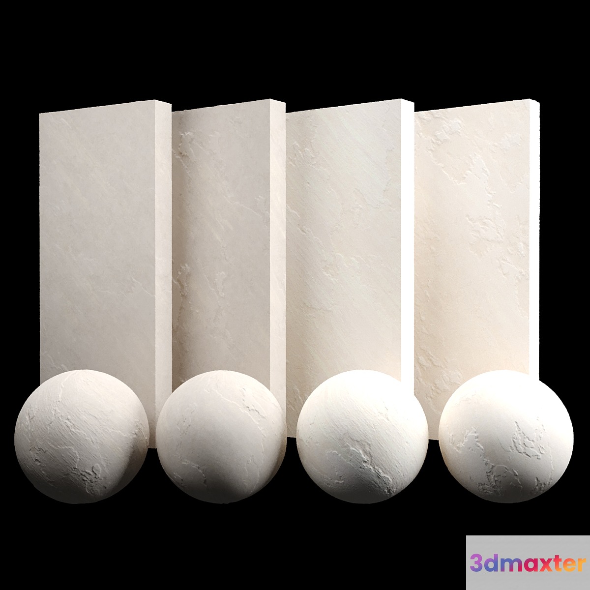 Sandstone beige stone 3D Max