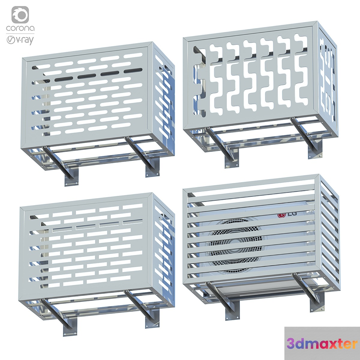 Set of decorative boxes for air conditioner + LG air conditioner - No.3