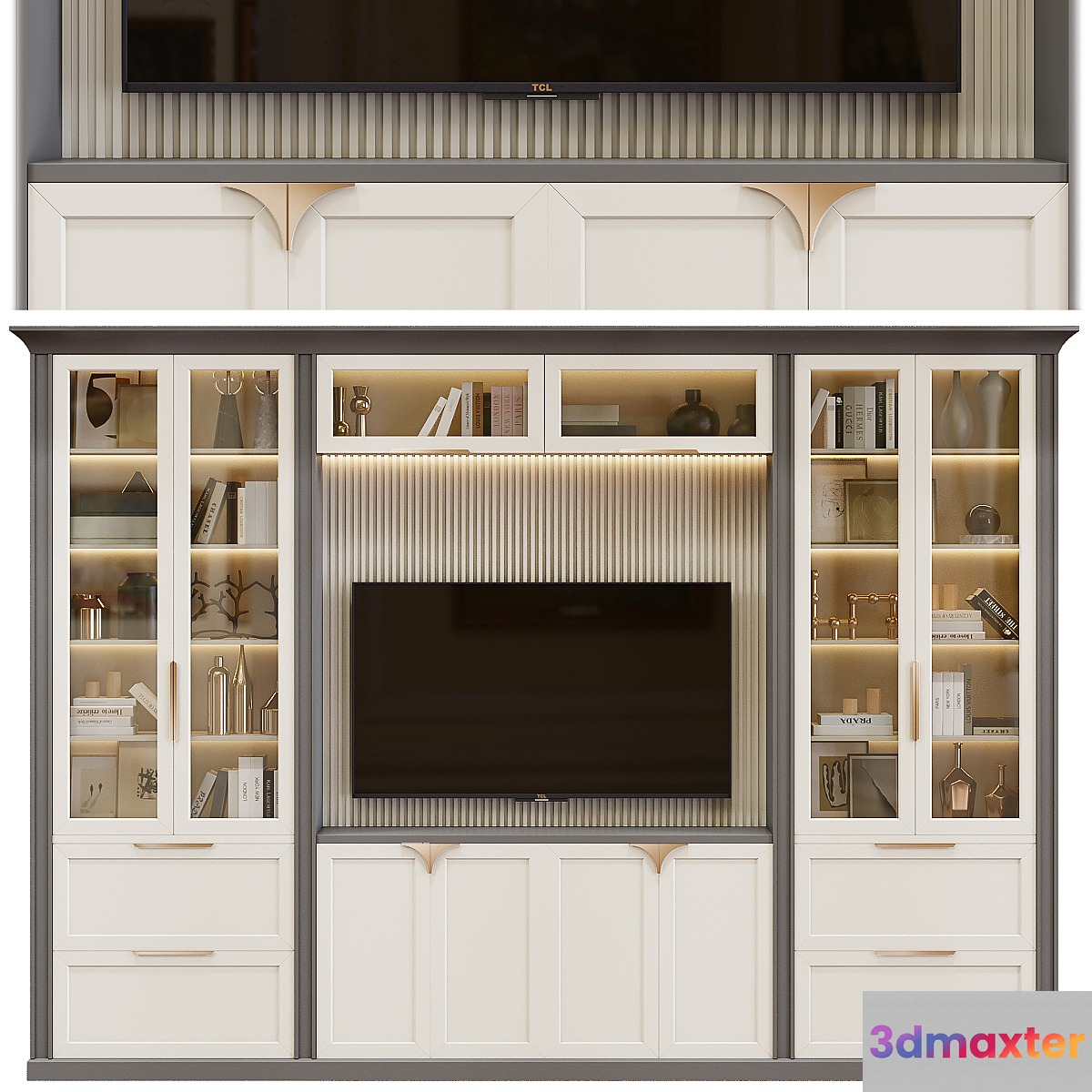 Neoclassical TV wall 006