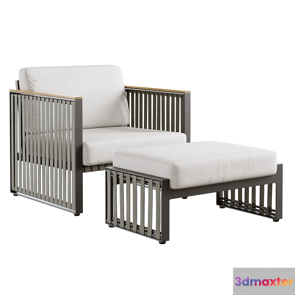 Outdoor garden wicker woven chair skyline design horizon armchair