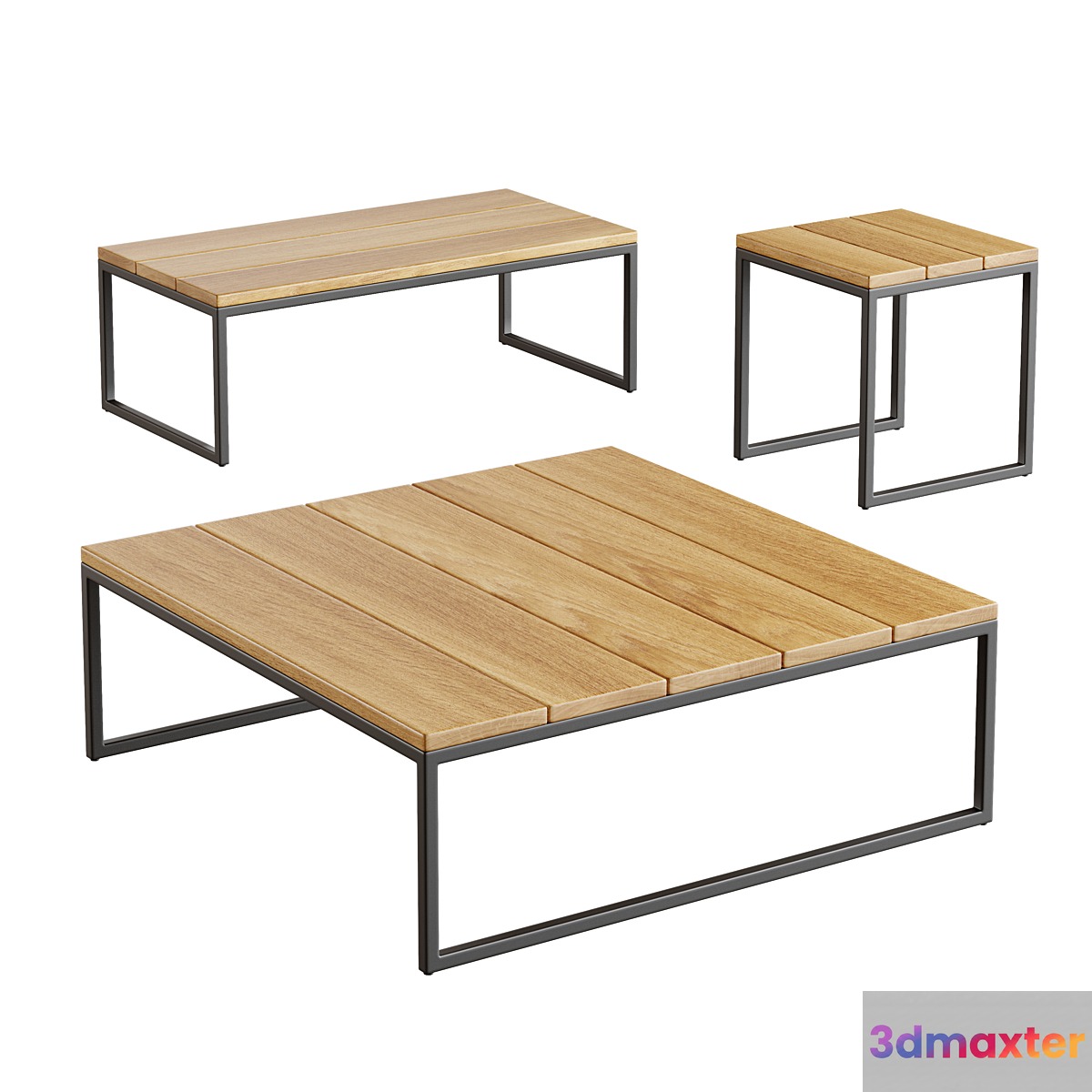 Outdoor garden coffee table Skyline design Nautic 3D Max