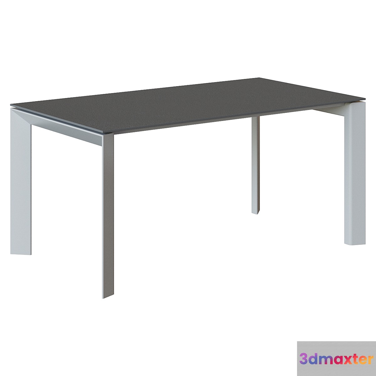Table Atta 160 (220) x90 gray ceramic 3D Max