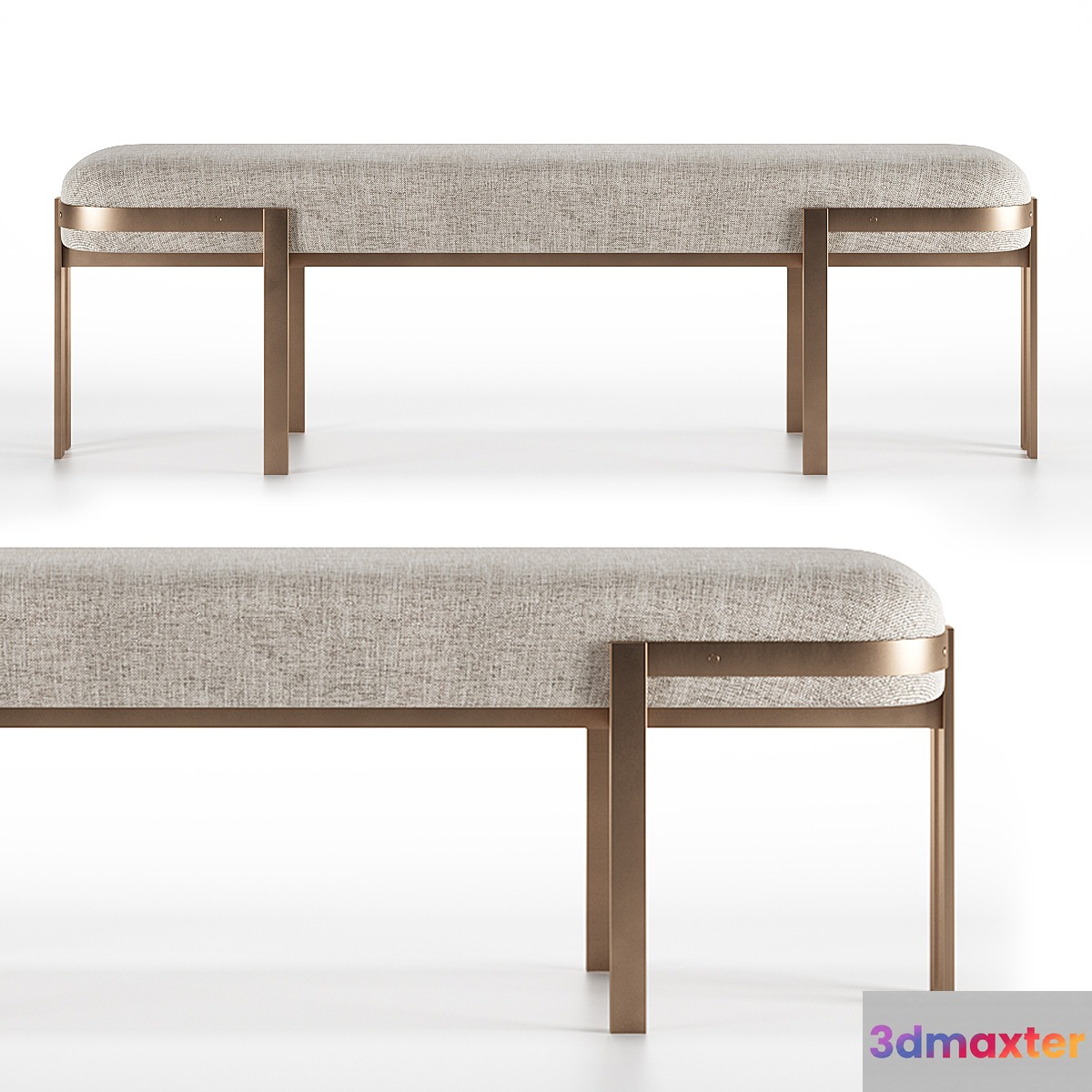 Elliot Bench by Kelly Wearstler 3D Max
