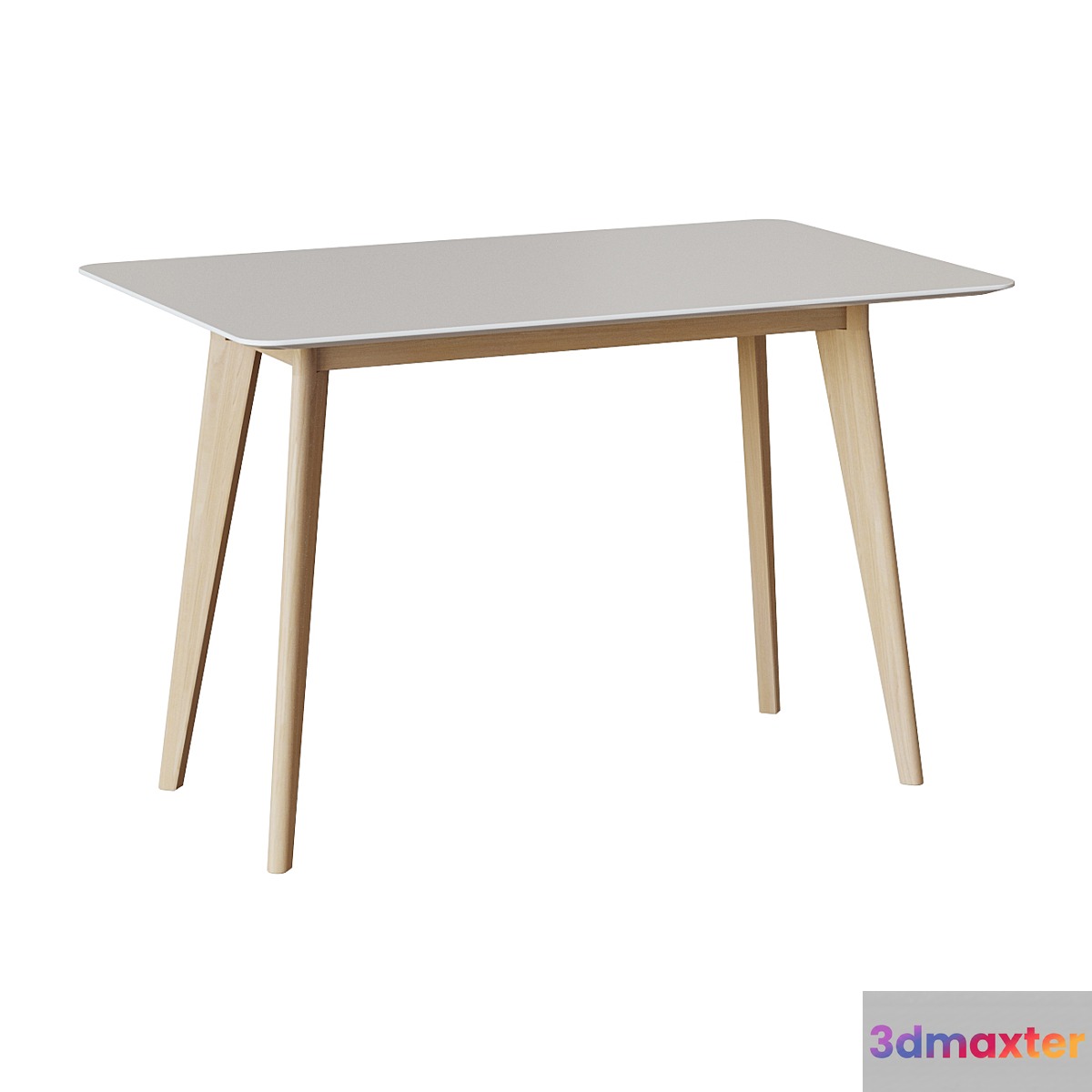 Table Unit 120x75 white 3D Max
