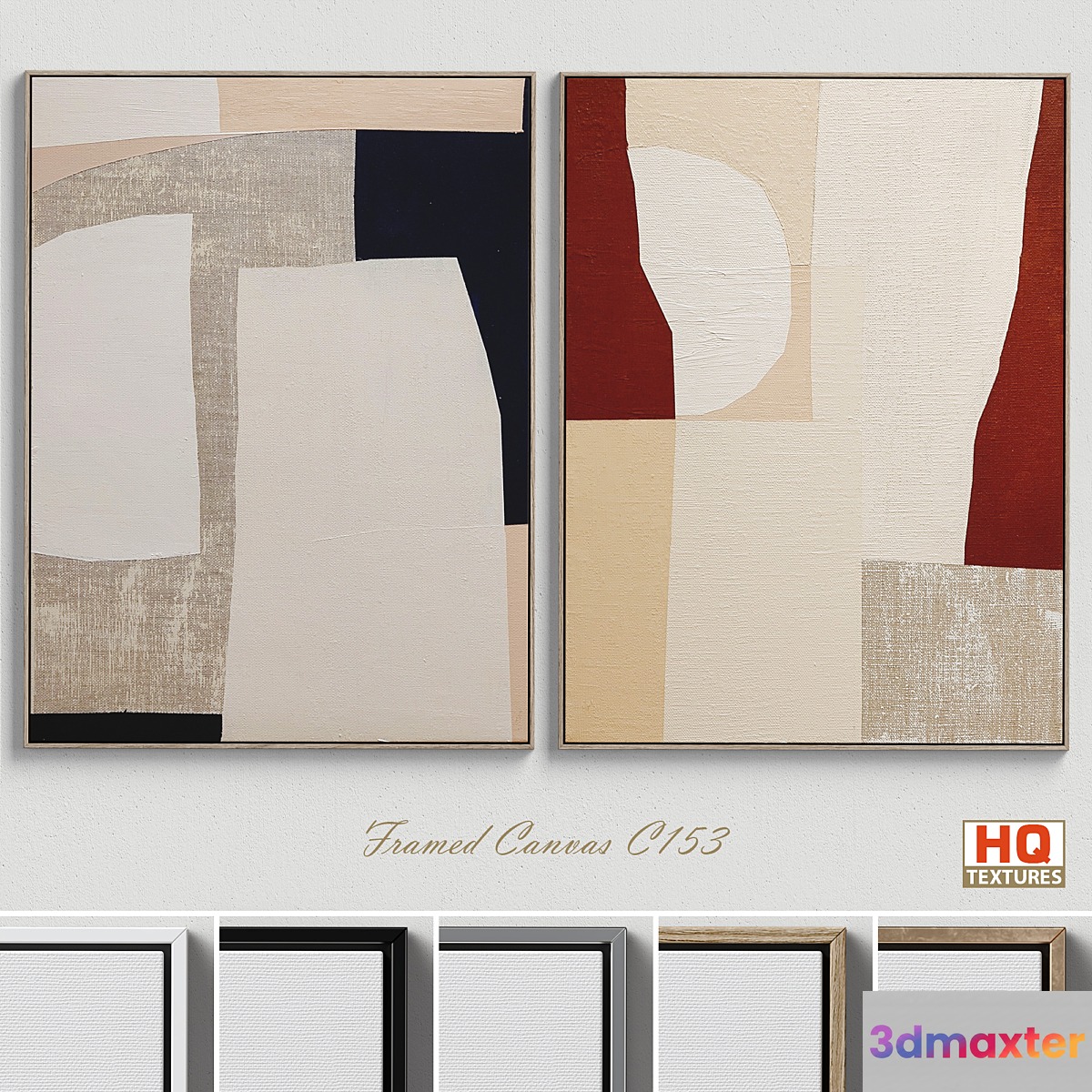 Large Living Room Wall Art C-153 3D Max