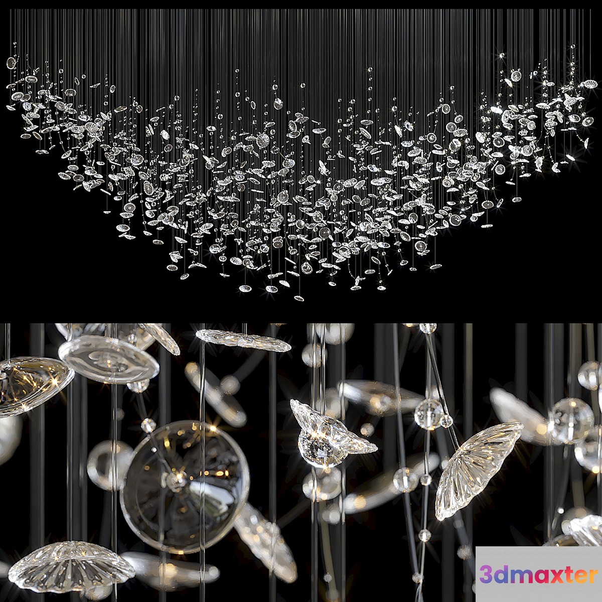 Chandelier Light Vargov - Fiber 3D Max