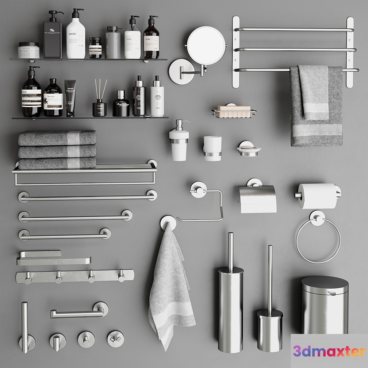 Bathroom accessories 11 3D Max