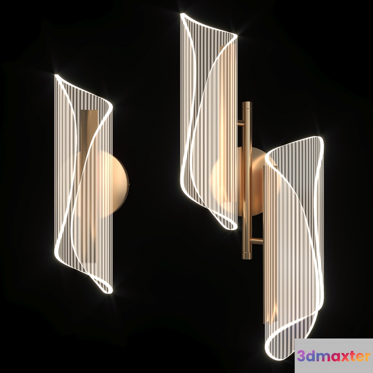 Wall lamp LICAN Nordic Gold - No.3