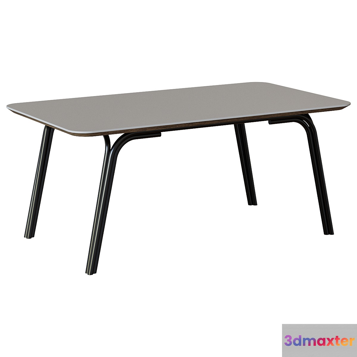 Bernon table 180x100 light polycement 3D Max