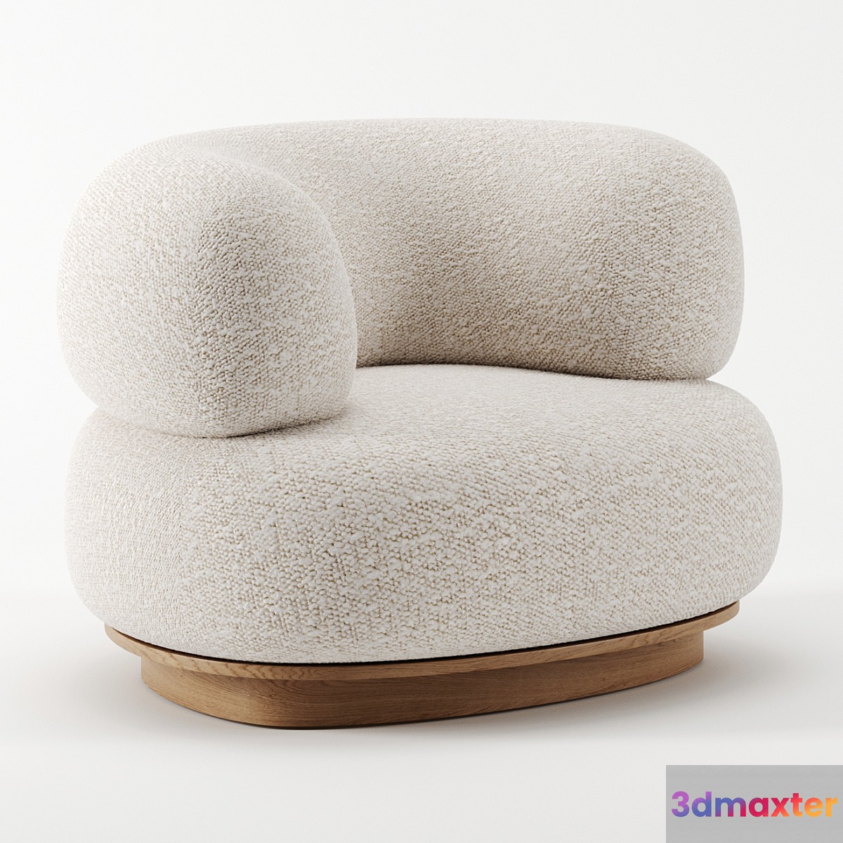 Split armchair by Emmanuelle Simon 3D Max