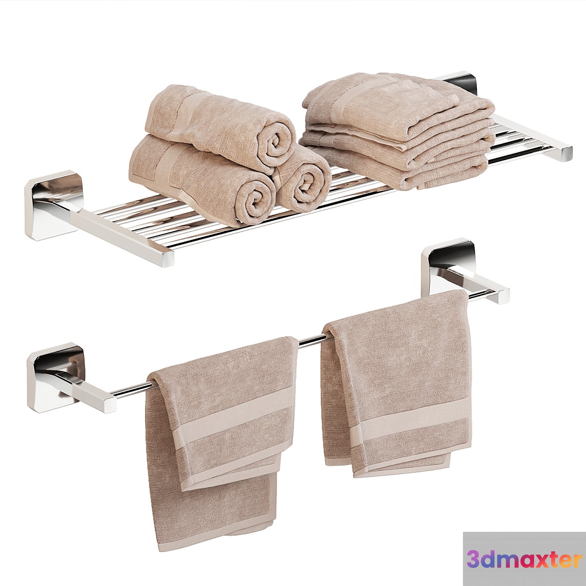 Bath decor 3D Max