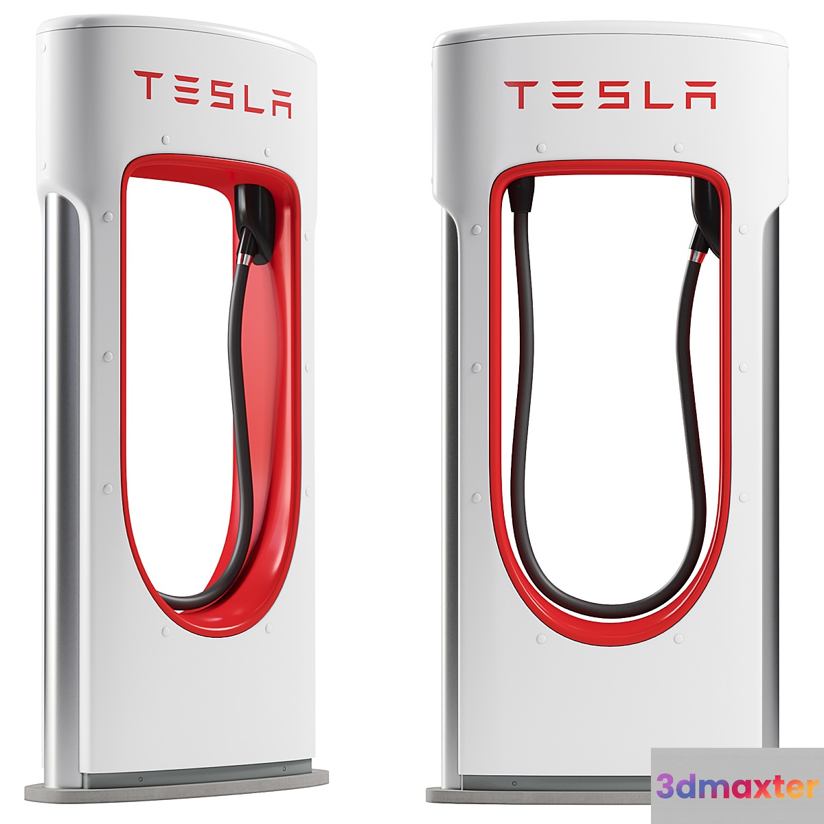 Tesla Supercharger charging station 3D Max