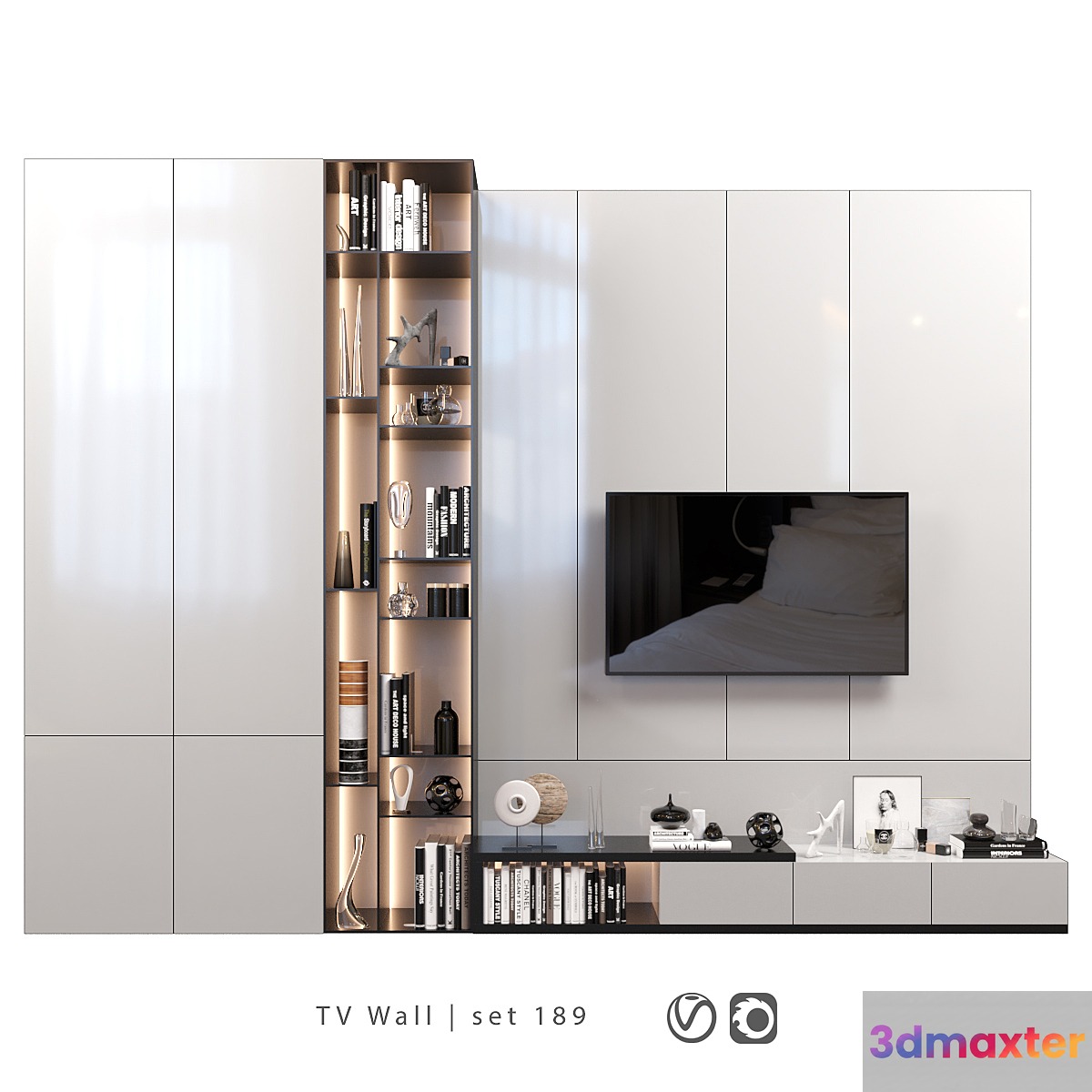 TV Wall | set 189 3D Max