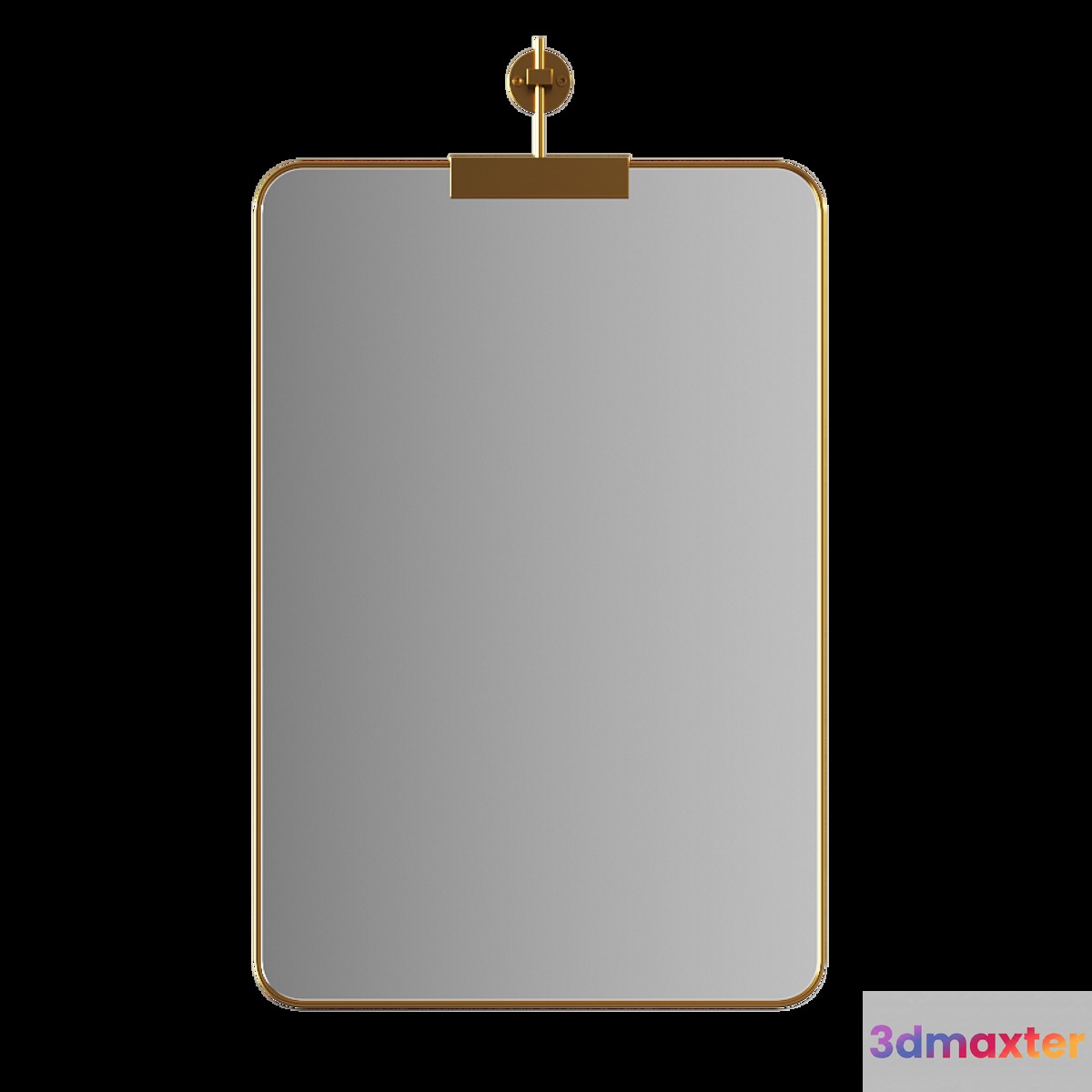 Rounded Corners Mirror on Bracket by Clear Home Design 3D Max