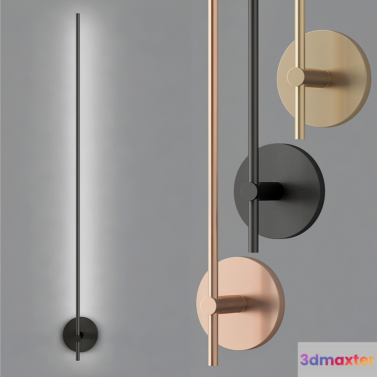 Multi color stick 3D Max