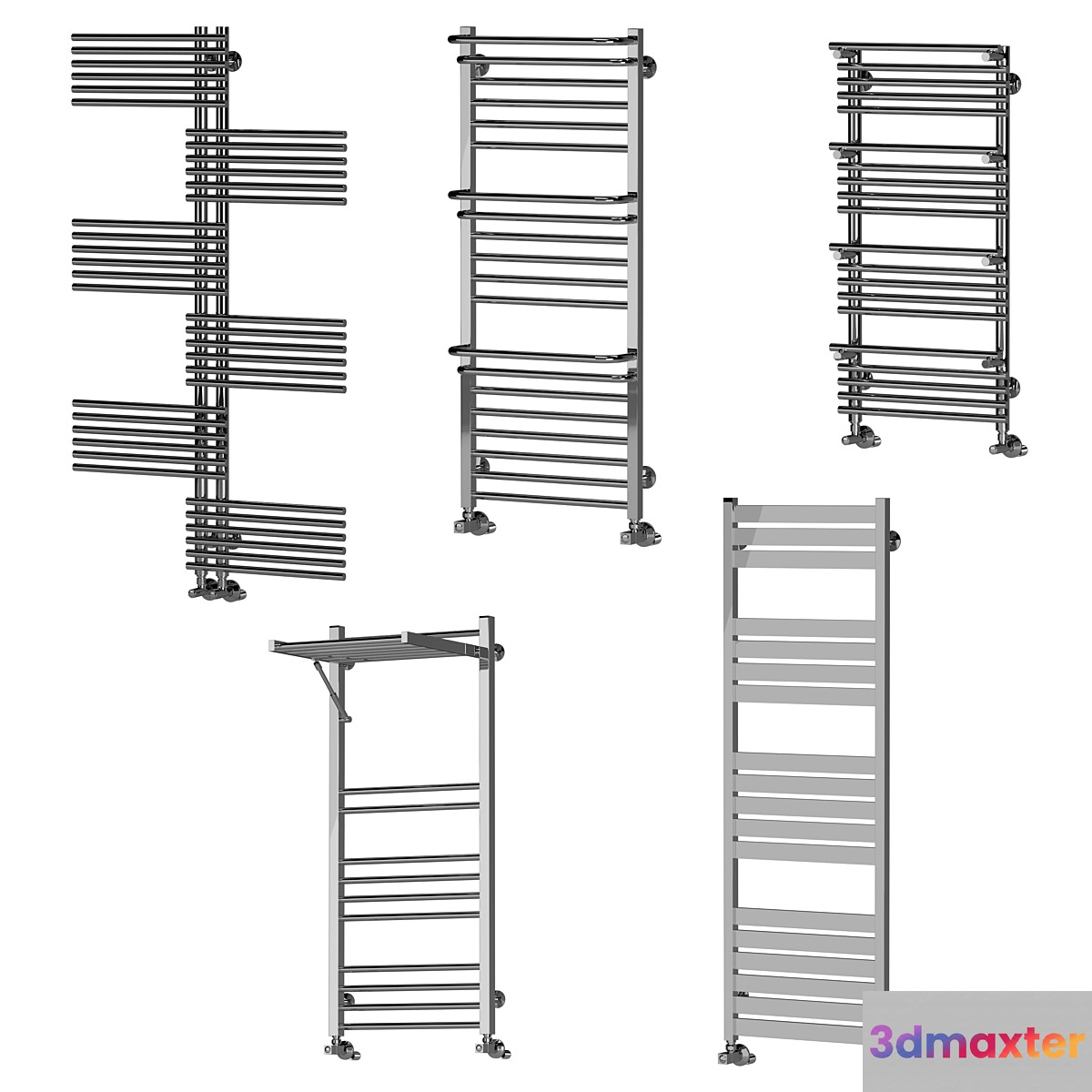 Heated towel rail set