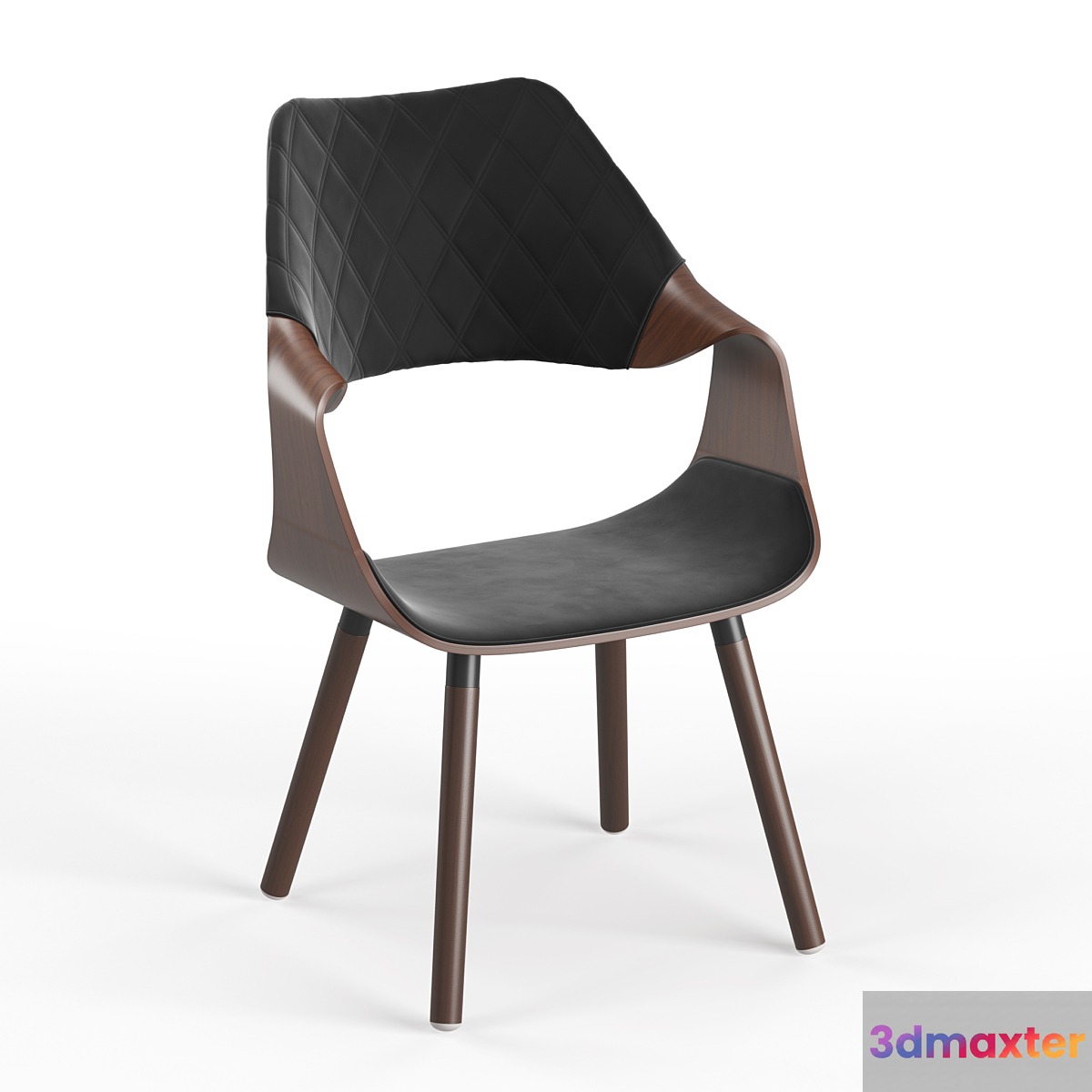 Halmar K396 chair (black _ walnut) 3D Max