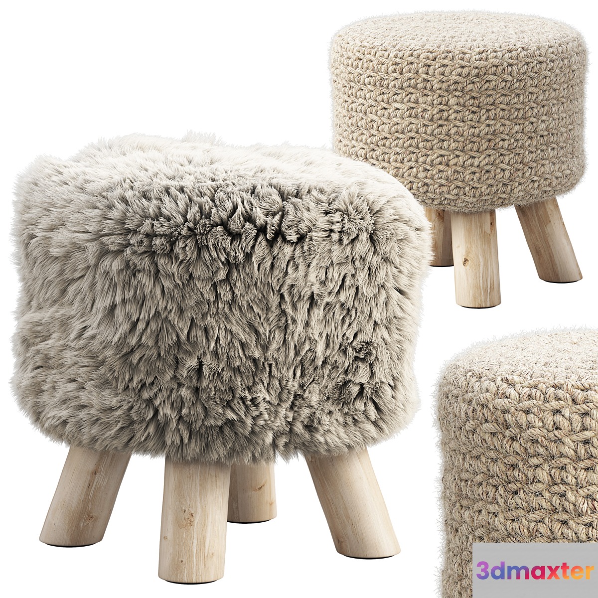 Joybird Yoli pouf (2 options)
