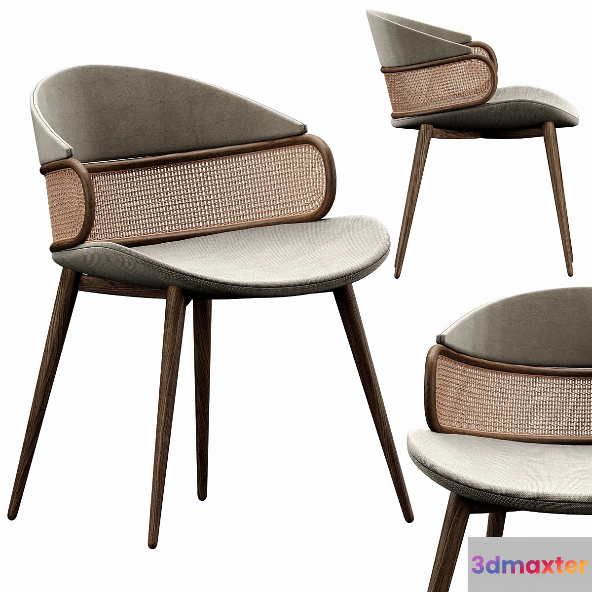 AlmaDeLuce Mudhif Dining Chair 2 3D Max